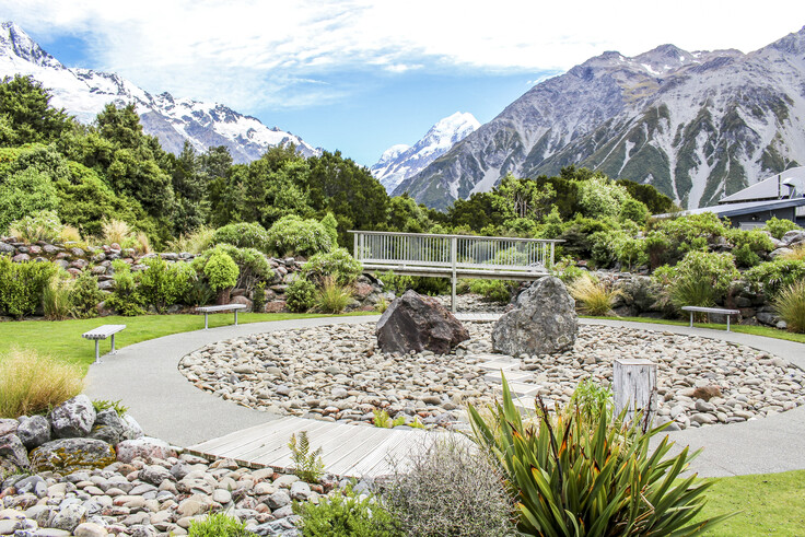 Aoraki Mt Cook Visitor Centre Garden