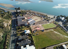 Te Raekura Redcliffs School sitting on its new site. Image credit - Frank Visser.