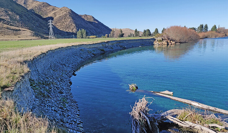 Lower Waitaki river bed erosion. Photo courtesy of Environment Canterbury.