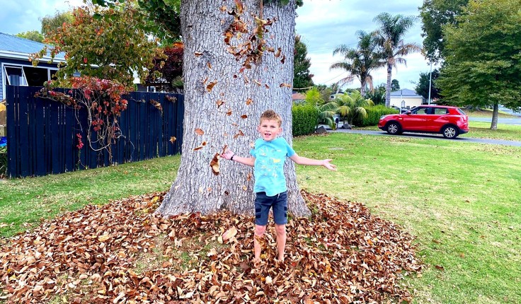 Jack Coombs has found that, along with dad Brad, he has more time for jobs around their property.