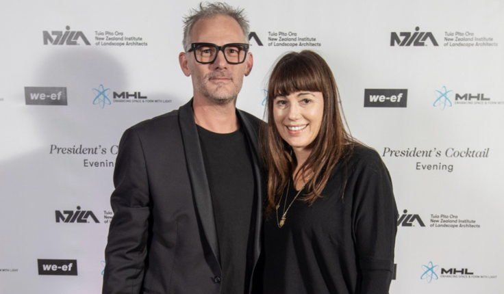 Vicki Clague with NZILA President Henry Crothers.