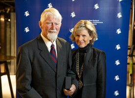 Bill Alington and Judi Keith-Brown at the 2020 New Zealand Architecture Awards. Photo by Jonny Knopp.