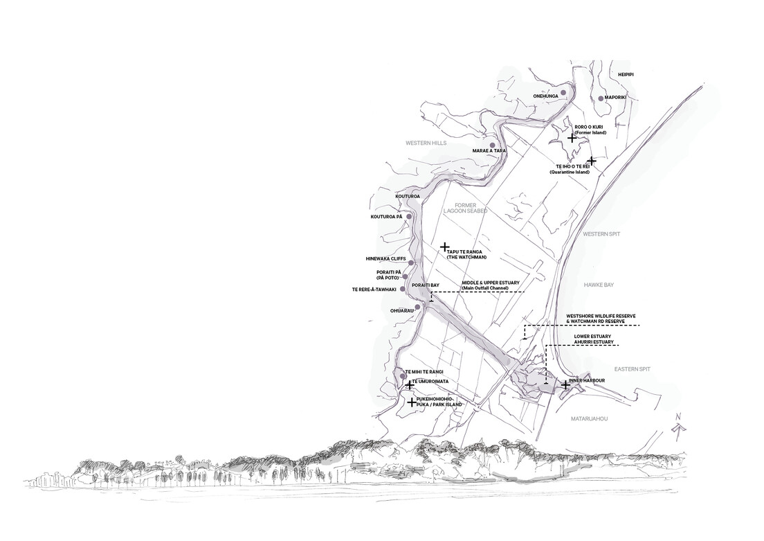 Sketch view of Napier in context