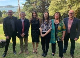 NZILA President Brad Coombs (far right) was part of the judging panel.