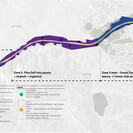 Penlink master plan showing harvest areas and application sites