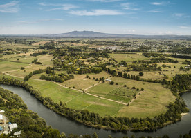 Site for the new neighbourhood. Top right of frame are the existing suburbs of Peacocke Stage 1, Bader and Glenview.