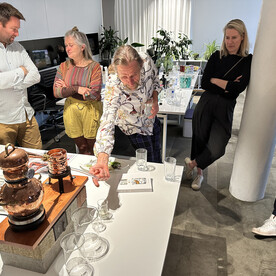 Tasting the flavour profiles during the distilling