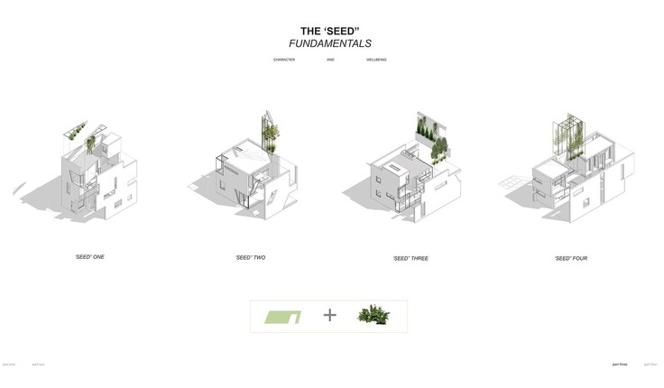 Hannah Brodie’s ‘Seed House’ infill designs use internal courtyards, screens and cropped views to create high-density privacy.