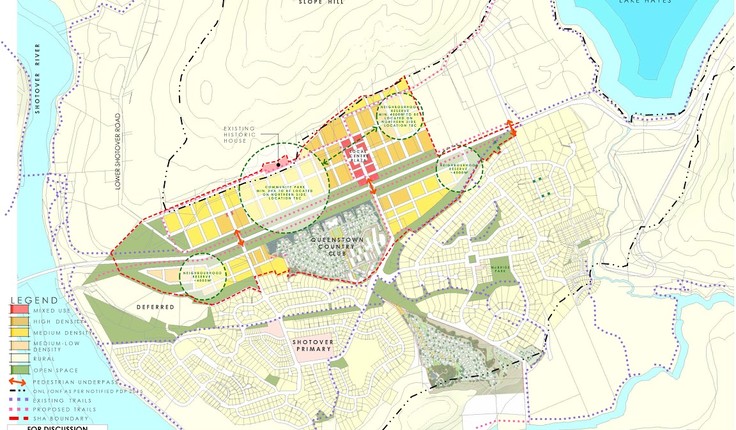 The masterplan for the controversial Special Housing Area at Ladies Mile