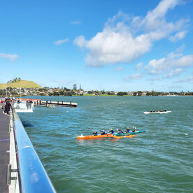 Waka ama make the link on opening day