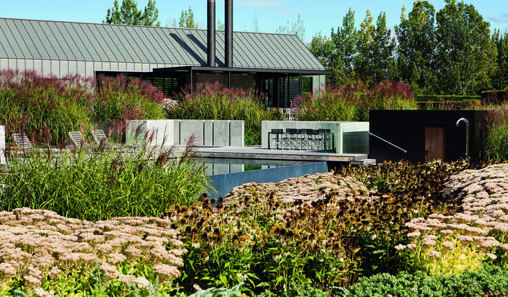 Garden at the Hills near Arrowtown.