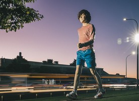 Boy Walking strides through Auckland’s Potters Park. Image credit - Jay Farnworth.