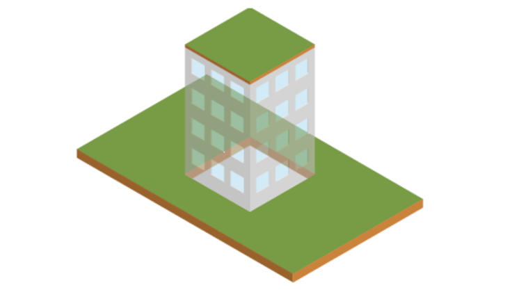 Figure 2: Living roofs concept - to mitigate lost ground plane green space or enhance an environment if there is no loss of green space