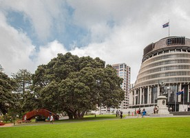 Not many parliaments around the world have a playground on their front lawn. Photo credit: Julian Butler