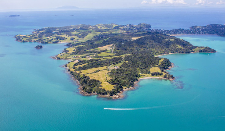 An aerial view of Waiheke Island. Photo credit - Skyview Photography Ltd.